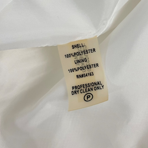 Calvin‎ Klein Ivory Wedding Strapless Dress - Picture 7 of 9